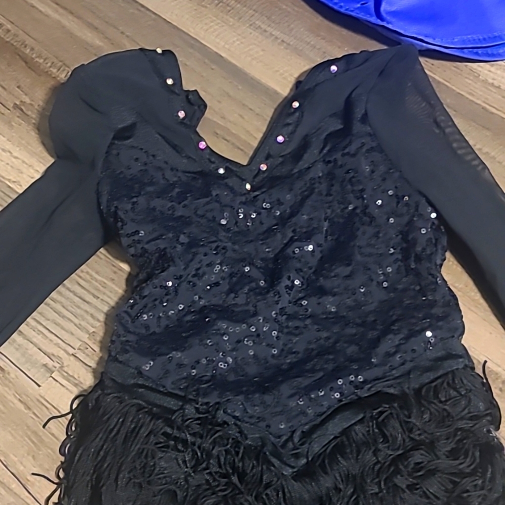 Girls Black Dance Costume